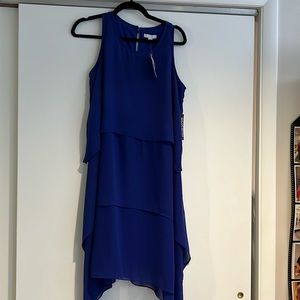 Royal Blue Chiffon Dress  Size 10 NWT